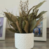 Arranjo de Flores Secas em Vaso de Cimento | Aleta Decoração