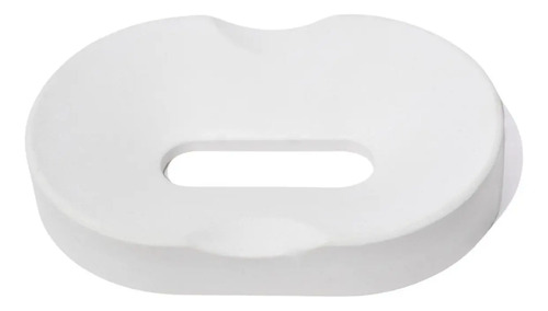 Saboneteira Oval de Cimento Branco para Banheiro