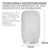 Abajur Aura Translúcido com Lâmpada LED Inclusa