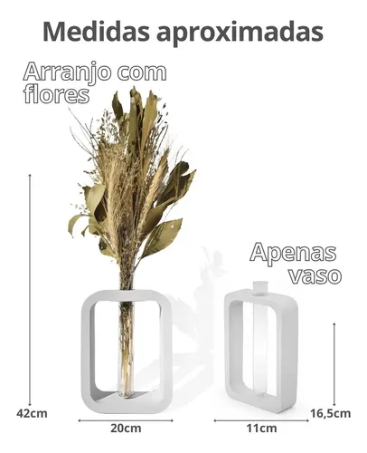 D_743535-MLB90029379405_082025-O.webp Arranjo de Flores Secas com Vaso Retangular de Cimento