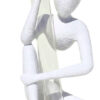 Escultura Abraço com Arranjo de Flores Secas — Aleta