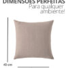 Capas de Almofada Decorativas 45x45 — Kit com 5 Peças