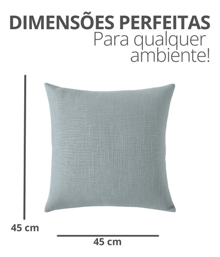 Capas de Almofada Decorativas para Sofá — Kit com 6 peças