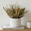 Arranjo de Flores Secas em Vaso de Cimento | Aleta Decoração