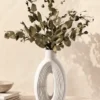 Vaso de Cimento Artesanal Eclipse — Decoração de Mesa