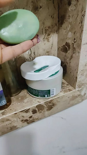 Saboneteira Oval de Cimento Branco para Banheiro