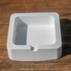 Cinzeiro de Cimento Branco Artesanal — Aleta Design