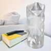 D_762349-MLB85256196426_062025-O.jpg Abajur Prisma de Cimento com Cristal e Lâmpada Led