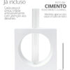 Vaso Cubo Decorativo Branco com Tubo de Vidro Solitário