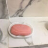 Saboneteira Oval de Cimento Branco para Banheiro