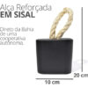 Peso de Porta Cubo em Concreto Preto — Kit com 2 Peças