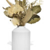 Arranjo de Flores Secas em Vaso Cilíndrico de Cimento