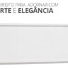 Bandeja de Cimento Branco Retangular Artesanal Aleta