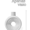 Vaso Solitário de Mesa em Cimento — Formato Sol Artesanal