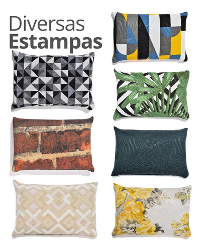 Peso de Porta Decorativo em Formato de Almofada — Estampas Diversas
