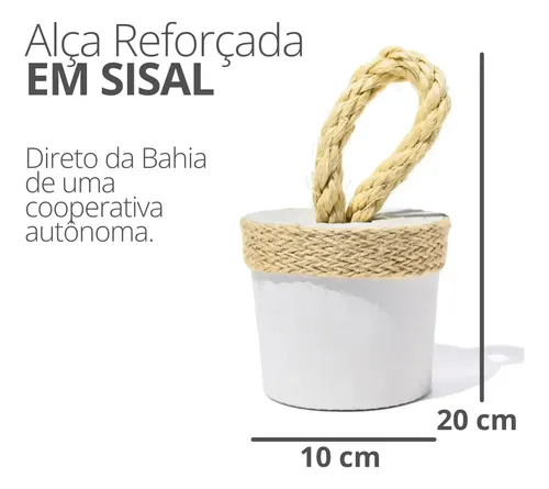 D_795751-MLA111477652808_052026-O.webp Calço de Porta de Cimento com Faixa de Sisal — Kit com 5