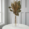 Arranjo de Flores Secas em Vaso de Cimento Solitário Portal