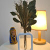 D_800492-MLB90250046098_082025-O.jpg Arranjo de Flores Secas com Vaso Retangular de Cimento