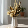 D_800654-MLB93430617526_092025-O.jpg Arranjo de Flores Secas em Vaso de Cimento com Relevo Losangos