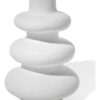Arranjo de Flores Secas em Vaso Flow 19cm de Cimento
