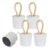 D_803324-MLB88767671788_082025-O.jpg Calço de Porta Redondo em Concreto Cinza Fosco — Kit com 5 Peças