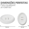 Saboneteira Oval de Cimento Branco para Banheiro | Aleta