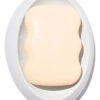Saboneteira Oval de Cimento Branco para Banheiro | Aleta