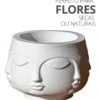 Vaso Decorativo Tarsila Artesanal em Cimento Branco Egípcio