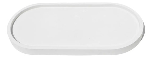 D_816712-MLB90631736344_082025-O-1.jpg Bandeja Oval de Cimento Artesanal Branco para Decoração
