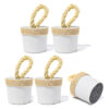 Calço de Porta em Cimento com Faixa de Sisal — Kit com 5