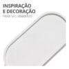 Bandeja Oval de Cimento Artesanal Branco para Decoração