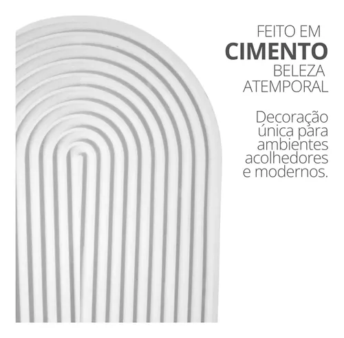 D_831269-MLB90648399108_082025-O.webp Bandeja Decorativa de Cimento Branco Arco com Listras