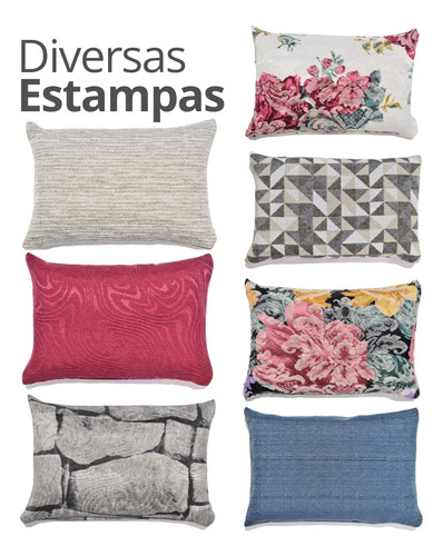 Peso de Porta Decorativo em Formato de Almofada — Estampas Diversas