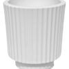 Vaso Decorativo de Cimento Branco Formato Garrafa Grécia