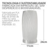 Abajur Vórtice com Lâmpada LED Inclusa — Aleta Design