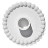 D_856597-MLB90895549242_082025-O.jpg Castiçal Artesanal com Pérolas em Cimento Branco — Aleta