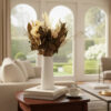 D_861112-MLB93849726485_092025-O.jpg Arranjo de Flores Secas em Vaso de Cimento com Listras