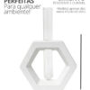 Vaso Solitário Hexa de Cimento Branco Artesanal | Aleta
