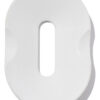Saboneteira Oval de Cimento Branco para Banheiro