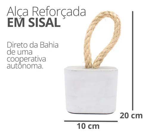 Peso de Porta de Concreto Cubo — Kit com 2 Peças