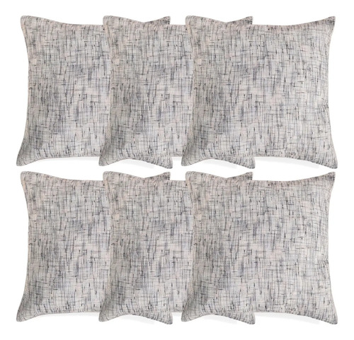 Capas de Almofada Decorativas para Sofá — Kit com 6 peças