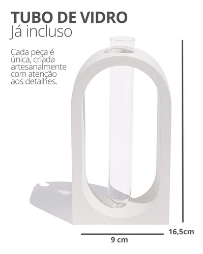 D_872609-MLB109596931624_042026-O.jpg Vaso Decorativo de Cimento Branco Solitário para Janela
