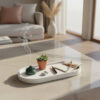 D_889644-MLB106900757686_022026-O.jpg Bandeja Oval de Cimento Artesanal Branco para Decoração