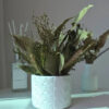 Arranjo de Flores Secas em Vaso de Cimento — Decoração Boho