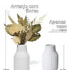 D_923476-MLB90453900099_082025-O.jpg Arranjo de Flores Secas em Vaso de Cimento Listrado Retrô