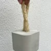 Calço de Porta em Concreto Cinza — Kit com 4 Peças Aleta
