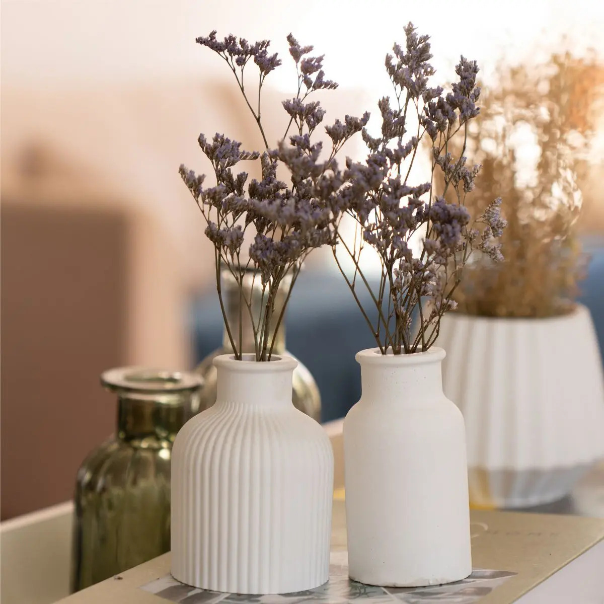 Vasos Decorativos em Conjunto com 4 Peças