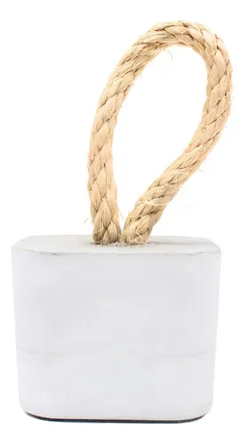 Peso de Porta de Concreto Quadrado Cinza Fosco Aleta