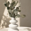 Arranjo de Flores Secas em Vaso Flow 19cm de Cimento