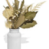 Arranjo de Flores Secas em Vaso de Cimento com Listras